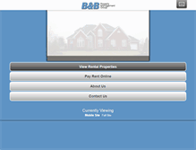 Tablet Screenshot of bbpropertymanagementgroup.com